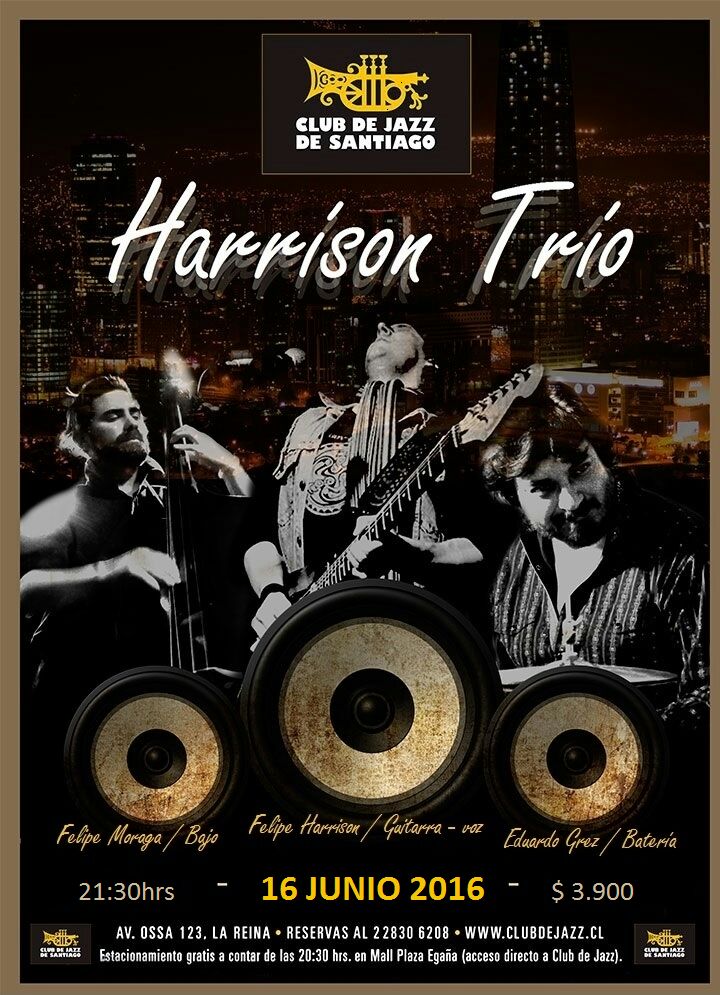 Harrison TRIO, Flyer, Club de Jazz, 16.06.2016